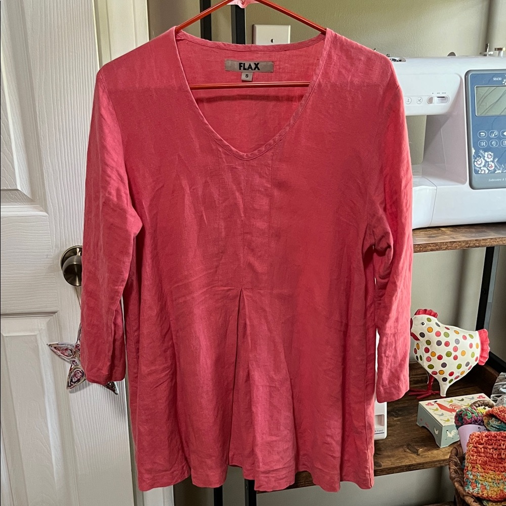 Flax Women's coral Blouse